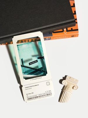 Berlin U-Bahn Alexander Platz photograph on a bookmark