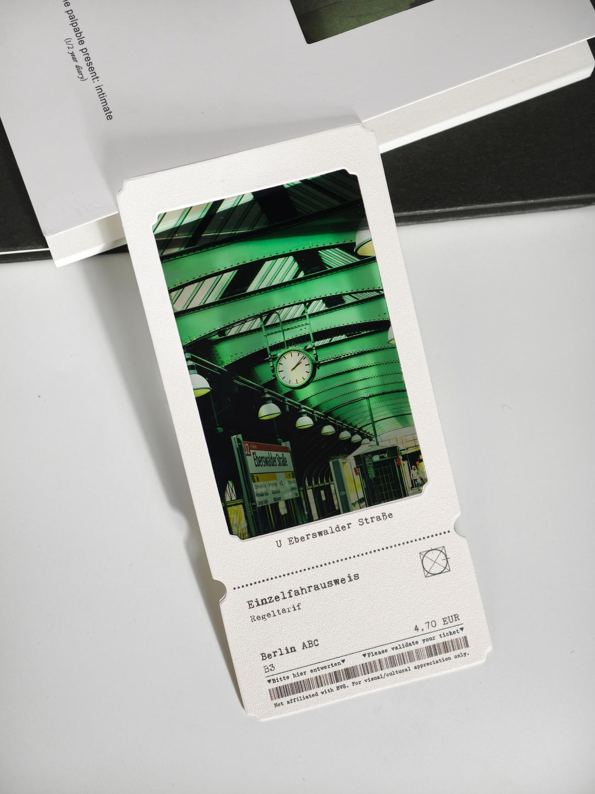 Berlin U-Bahn Eberswalder Straße photograph on a bookmark
