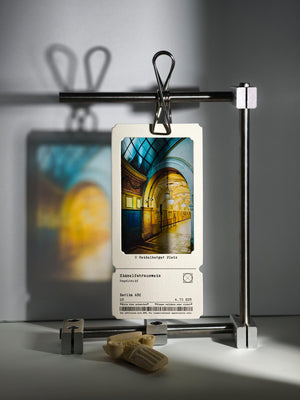 Berlin U-Bahn Heidelberger Platz photograph on a bookmark