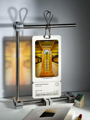 Berlin U-Bahn Residenz Straße photograph on a bookmark