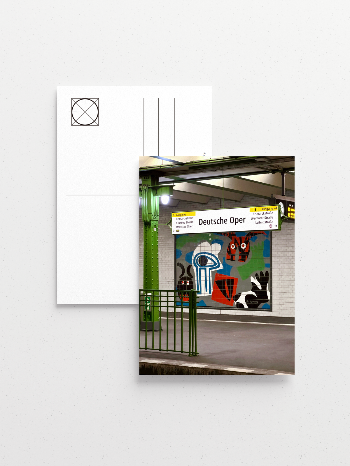 Berlin Deutsche Oper station with stamped names